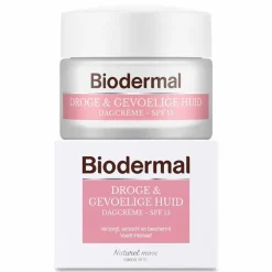 Dag- & Nachtcrème<Biodermal Dagcrème Gevoelige Huid 50 ml