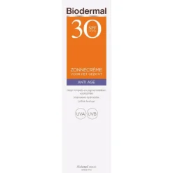 Zonbescherming<Biodermal Zonnecrème Gezicht Anti Age SPF 30 40 ml