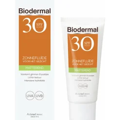 Zonnefluïde Gezicht Matterend SPF 30 40 ml^Biodermal Clearance
