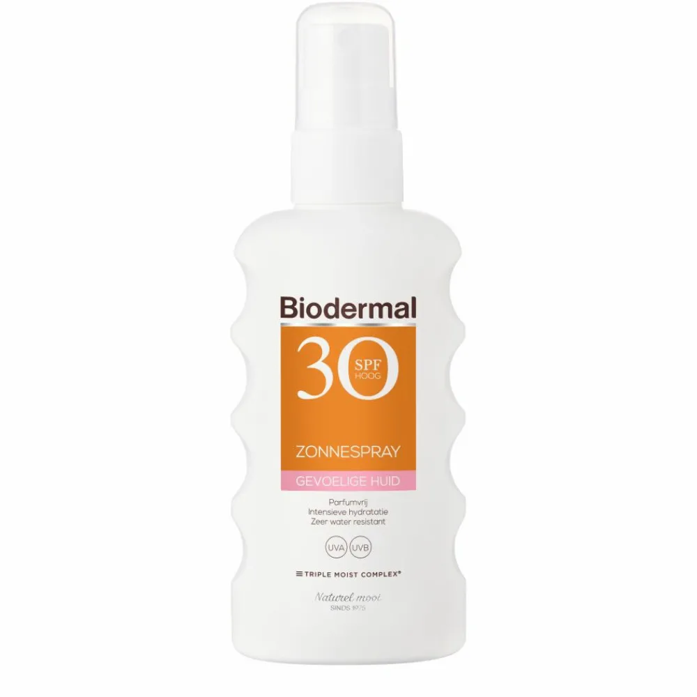 Zonnespray Gevoelige Huid SPF 30 175 ml^Biodermal Clearance