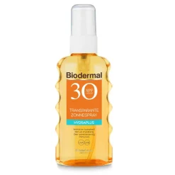 Zonnespray Transparant SPF 30 175 ml^Biodermal Hot