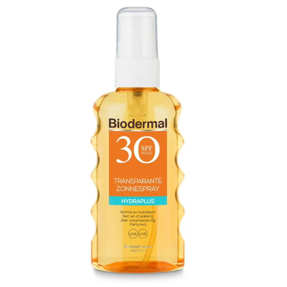 Zonnespray Transparant SPF 30 175 ml^Biodermal Hot