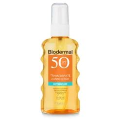 Zonnespray Transparant SPF 50+ 175 ml^Biodermal Hot