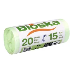 Afvalzakken 20 liter 15 stuks^Bioska