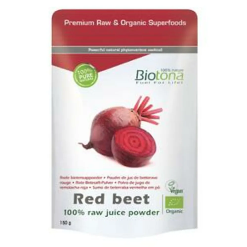 Rode Biet Raw Poeder 150 gr^Biotona