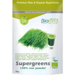 Superfoods<Biotona Supergreens Raw Powder 150 gr