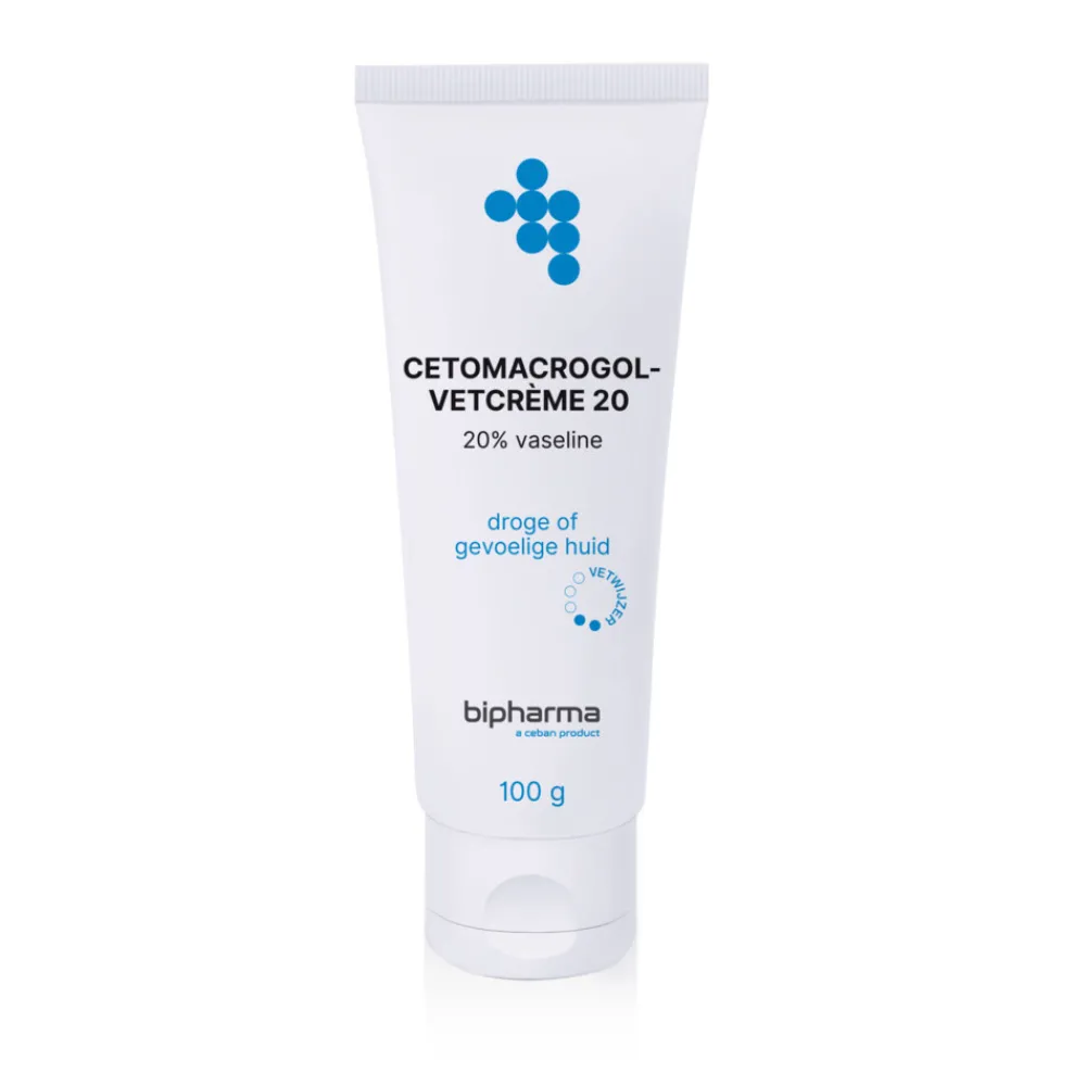 Huidverzorging<Bipharma Cetomacrogol-vetcreme 20% Tube Los 100 gr