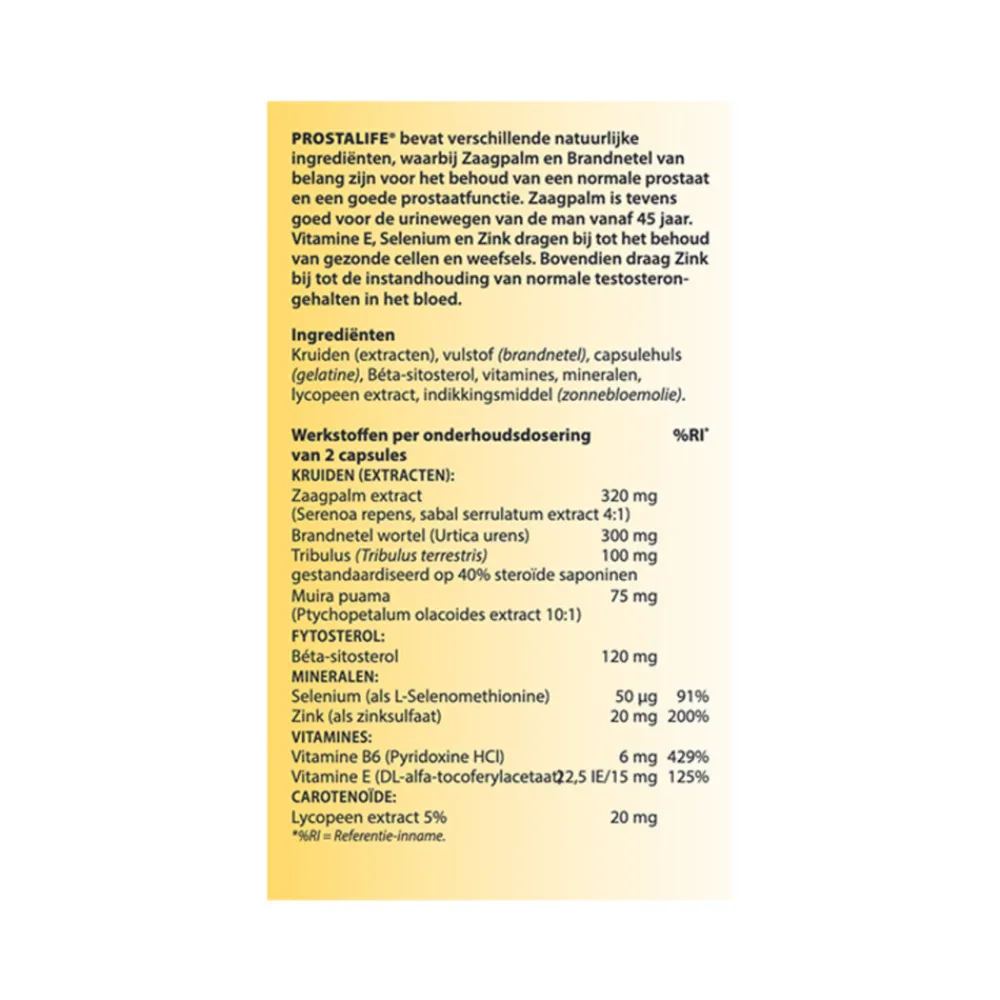 Prostalife 60 capsules^Bloem Clearance