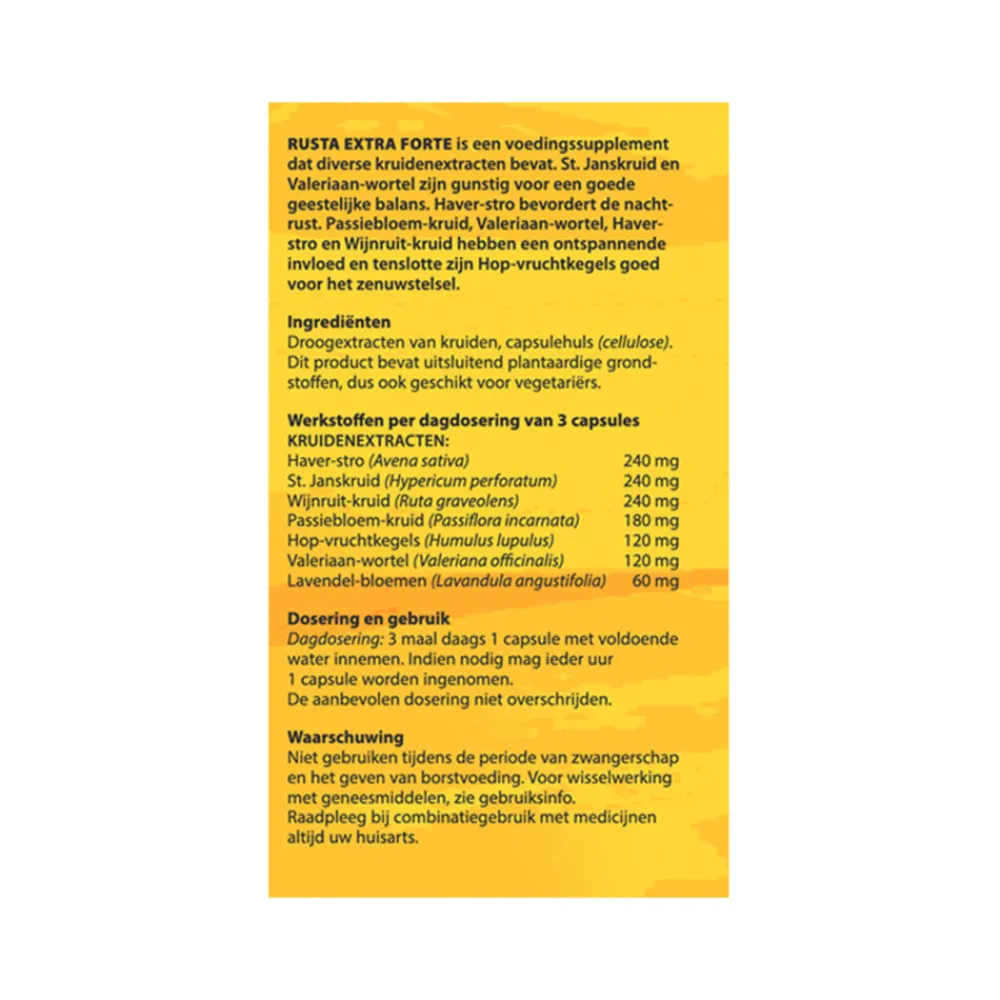 Rustgevend & Slapen<Bloem Rusta Met St Janskruid 100 capsules