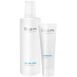 Spoelen & Poetsen<Bluem Oxygen Fluid en Fluoride Tandpasta Pakket
