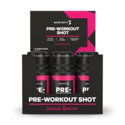 Pre-workout Shot Berries 12 x 60 ml^Body & Fit Clearance