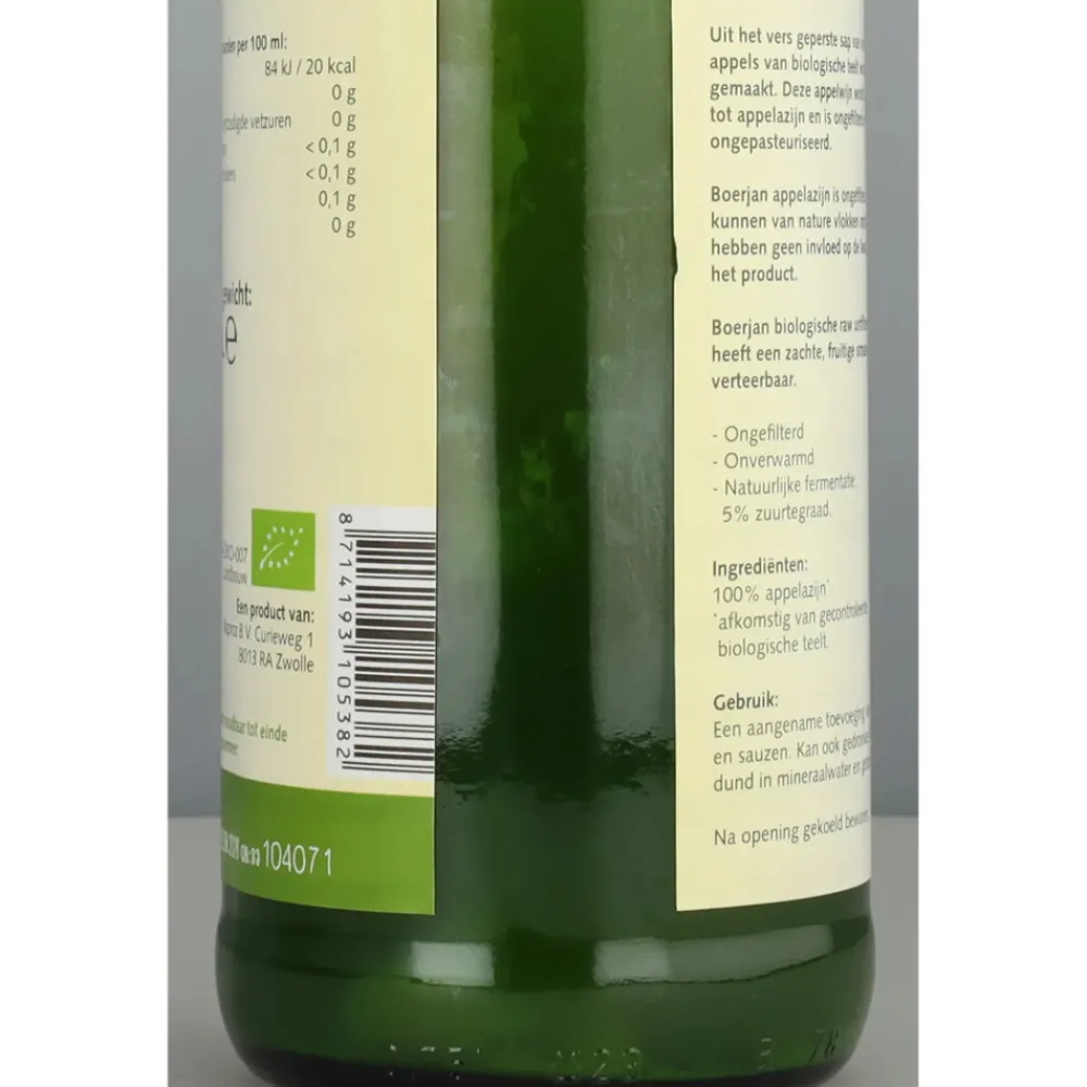 Olie & Azijn<Boerjan Appelazijn Biologisch 750 ml