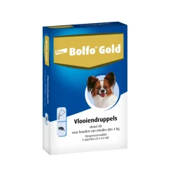 Vlo, Teek & Worm<Bolfo Gold Anti Vlooiendruppels Hond Tot 4 kg 4 pipetten