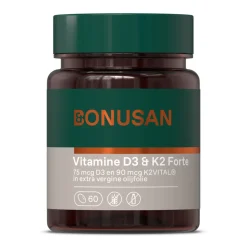 Clearance Vitamine D3 & K2 60 softgels Vitaminen