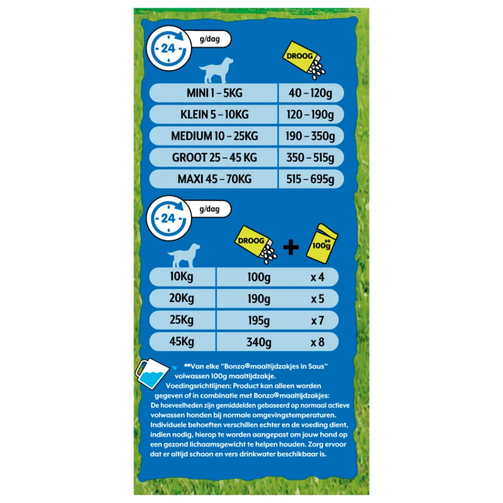 Droogvoer Adult Menubrokken Kip 15 kg^Bonzo Hot
