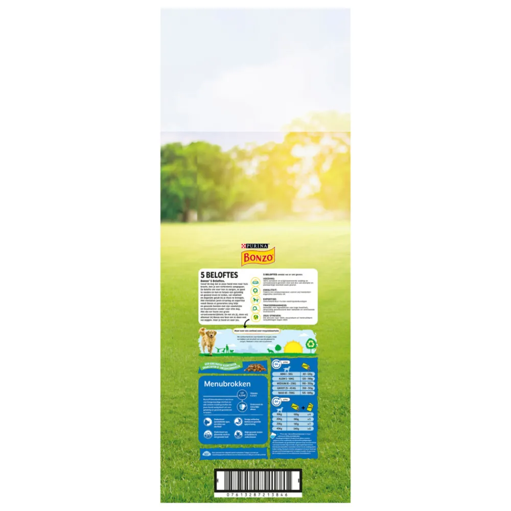 Droogvoer Adult Menubrokken Kip 15 kg^Bonzo Hot