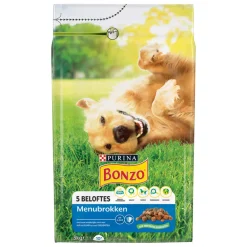 Hondenvoer<Bonzo Droogvoer Adult Menubrokken Kip 3 kg