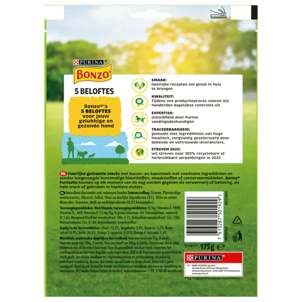 Snacks<Bonzo Funstastix 100 gr