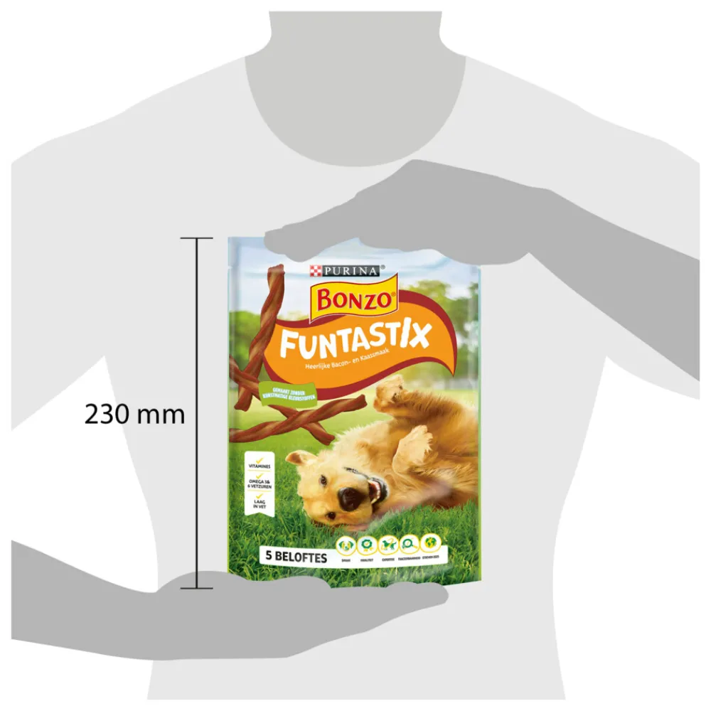 Snacks<Bonzo Funstastix 100 gr