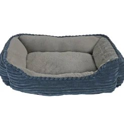 Outlet Divan Corduroy Blauw - Grijs 50 x 40 cm Manden & Dekens