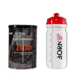 Sportvoeding & Drank<Born Drink Energy Multi Carb Orange + White Bio Bottle 540 gr