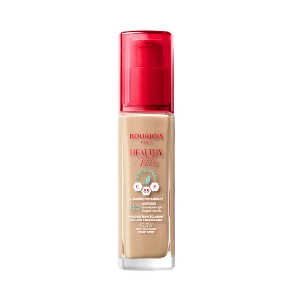 Foundation<Bourjois Paris Healthy Mix Clean Foundation 52.2 Golden Beige 30 ml