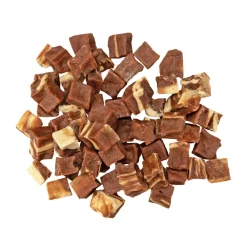 Snacks<Braaaf Blokjes Hondensnack Rund Steak met Vis 85 gr