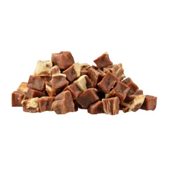 Snacks<Braaaf Blokjes Hondensnack Rund Steak met Vis 85 gr