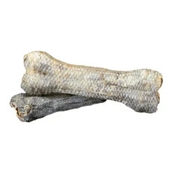 Snacks<Braaaf Geperst Hondensnack Zalmhuid 75 gr