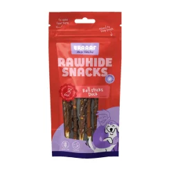 Snacks<Braaaf Rol Sticks Hondensnack 12 cm Eend 80 gr