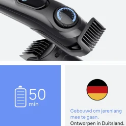 Online Baardtrimmer Series 3 BT3500 Zwart Heren Scheren & Ontharen