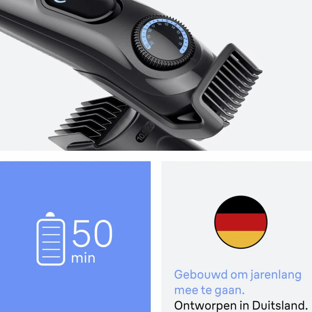 Online Baardtrimmer Series 3 BT3500 Zwart Heren Scheren & Ontharen