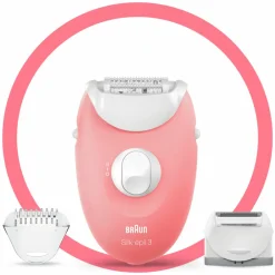 Outlet Epilator Silk·épil 3 277 Wit/Rose Heren Scheren & Ontharen