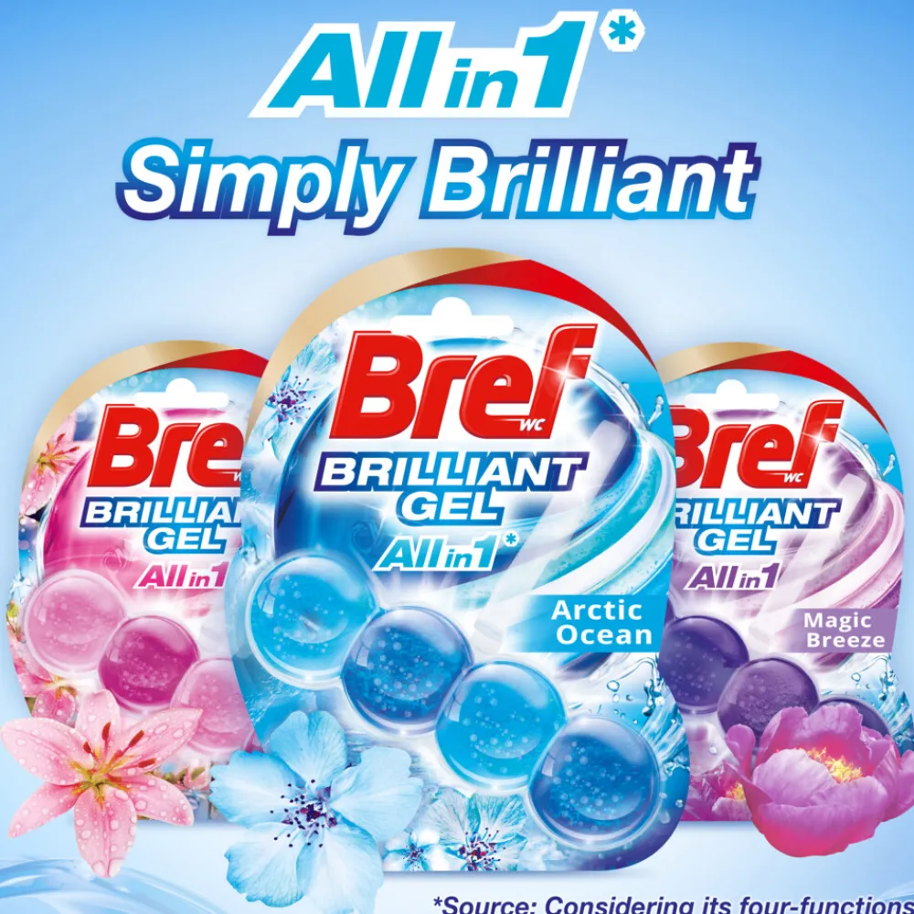 Toiletartikelen<Bref Toiletblok Brilliant Gel Arctic Ocean