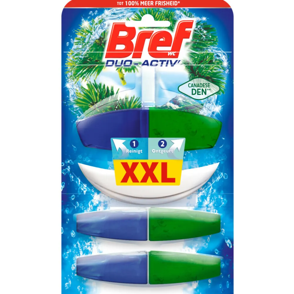 Toiletblok Duo Actief Pine 3 stuks^Bref Discount
