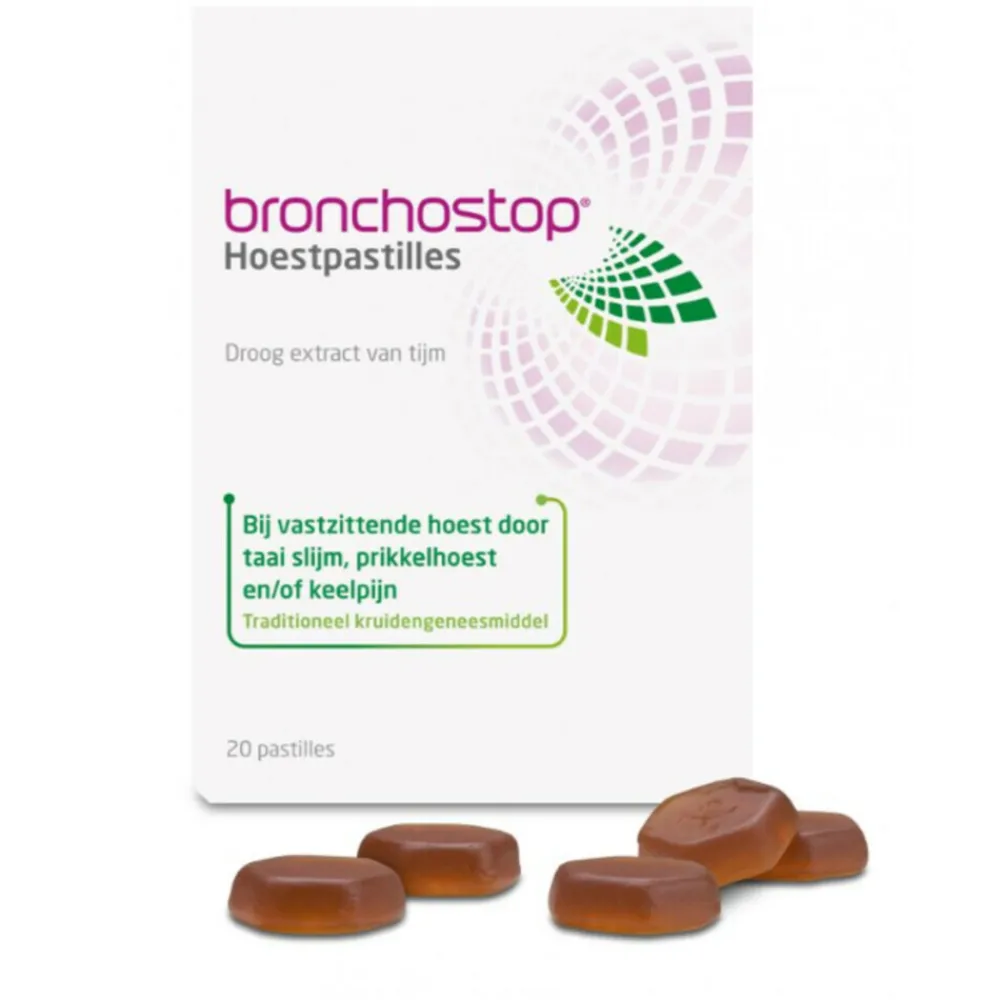 Keel & Luchtwegen<Bronchostop Hoestpastilles 20 stuks
