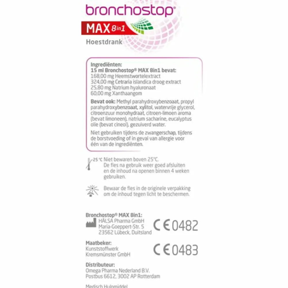 Max 8-in-1 Hoestdrank 120 ml^Bronchostop