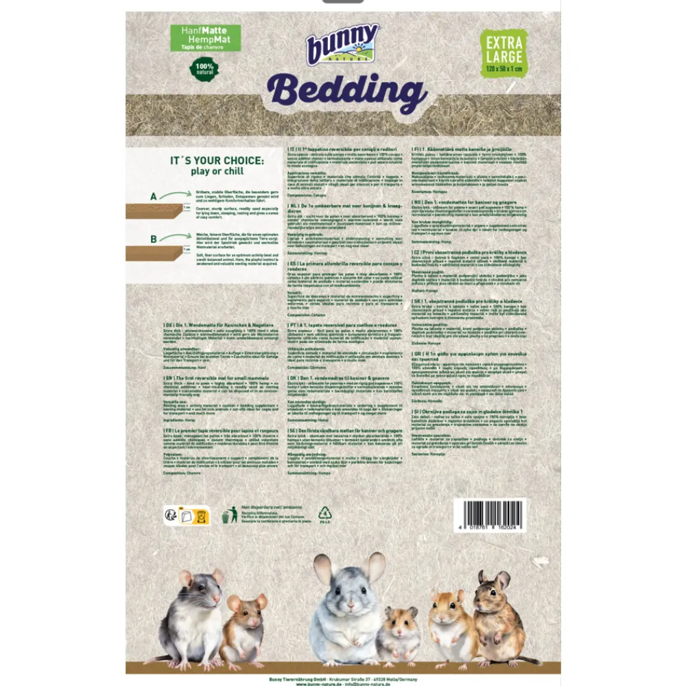 Clearance Bedding Hemp-Mat Extra Large Bodembedekking