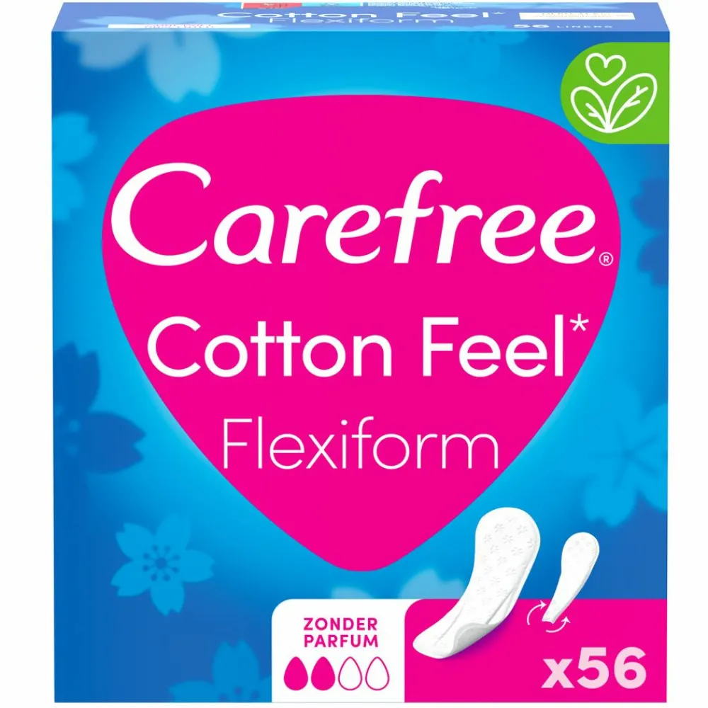 Intiemhygiëne<Carefree Cotton Feel Flexiform Small / Medium 56 stuks