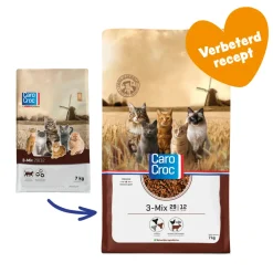 Kattenvoer<CaroCroc Kattenvoer 3-mix 7 kg