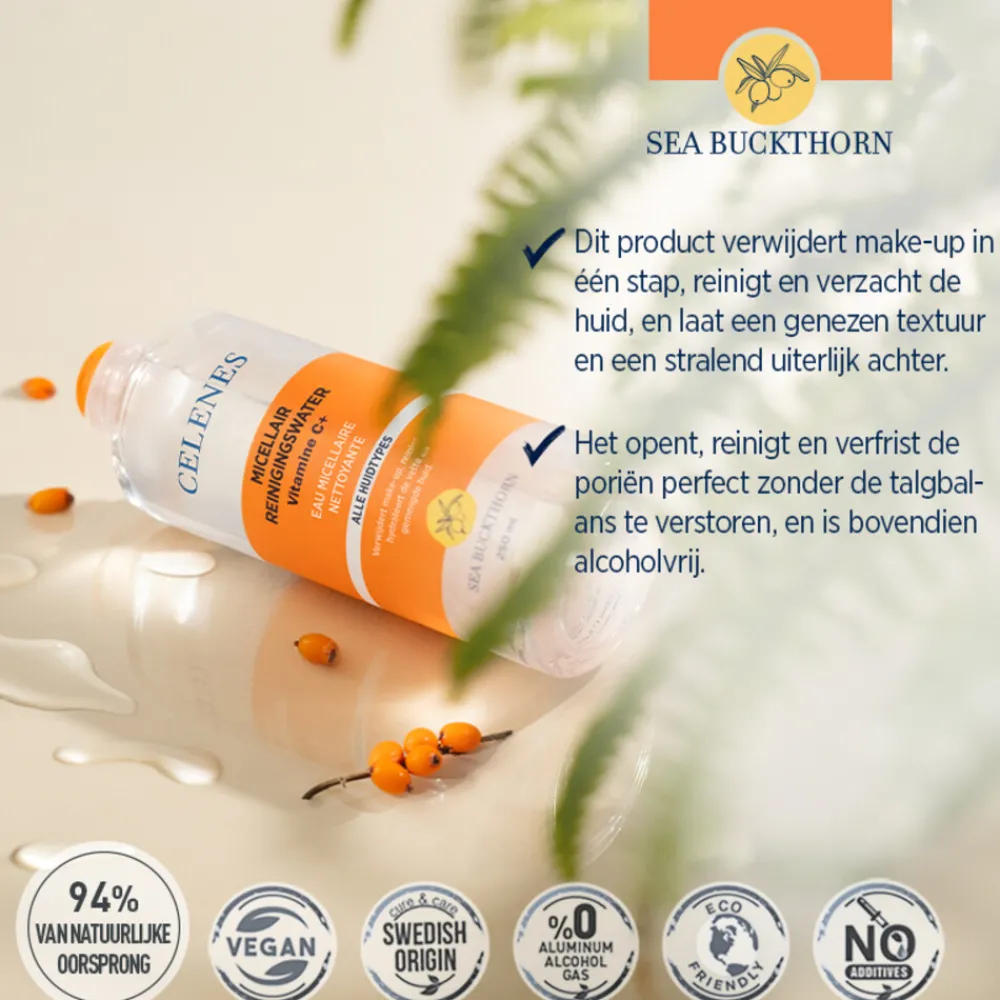 Duindoorn Micellair Reinigingswater Vettige / Combinatie Huid 250 ml^Celenes Sale