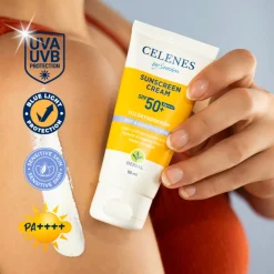 Zonbescherming<Celenes Herbal Zonnebrandcreme SPF 50+ Gevoelige en Droge Huid 50 ml