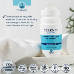 Deodorant<Celenes Thermal Mineral Roller Deodorant Alle Huidtypes 75 ml