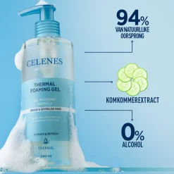 Reiniging<Celenes Thermal Reinigende Foam Gel Droge / Gevoelige Huid 250 ml