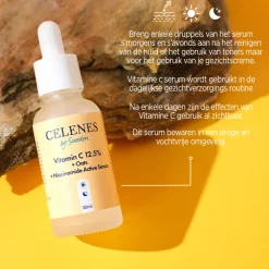 Vitamine C 12,5% + Haver + Niacinamide Serum 30 ml^Celenes New