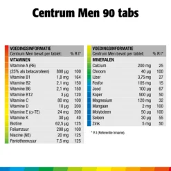 Men Multivitaminen 90 tabletten^Centrum Sale