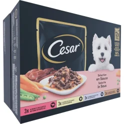 Maaltijdzakjes 12-pack in Saus 12 x 100 gr^Cesar Best