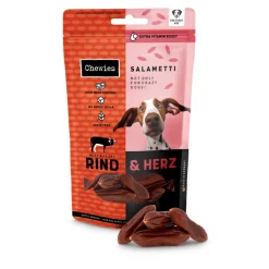 Snacks<Chewies Salametti Hondensnack Rund & Hart 60 gr