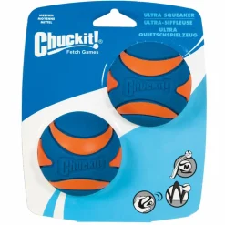 Ultra Squeaker Ball Medium ø 6 cm 2 stuks^Chuckit