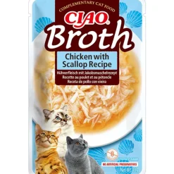 Broth Kattensnack Chicken & Scallop 40 gr^Ciao Sale